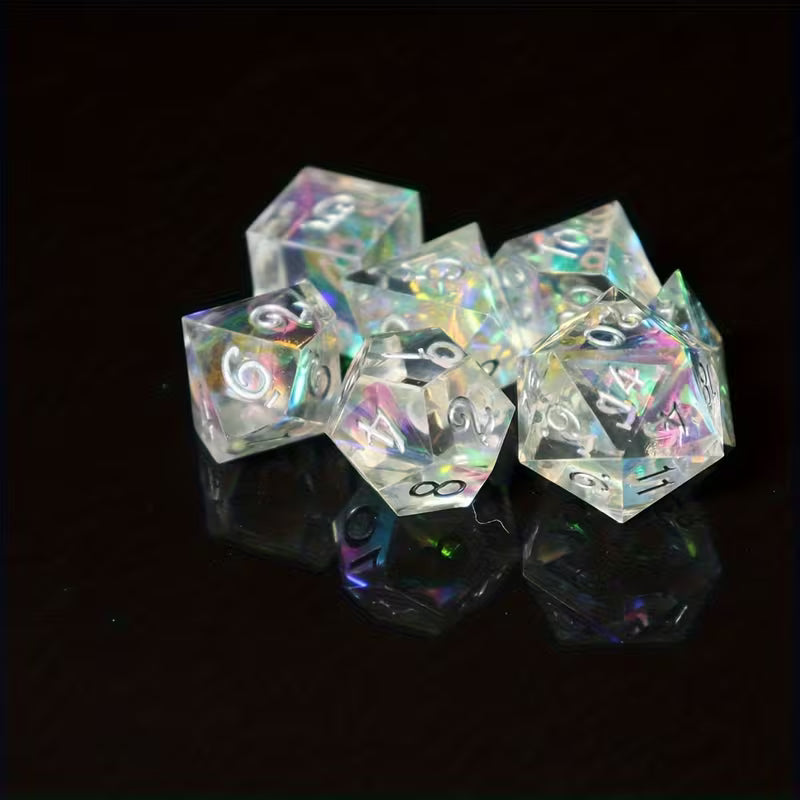 Dice Set, Mini Set of Seven in tube