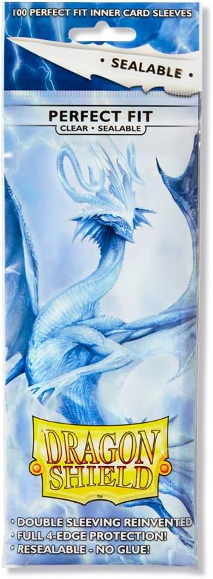 Dragon Shield Sealable Inner Card Sleeves - 100ct Card Sleeves (Various Colors)