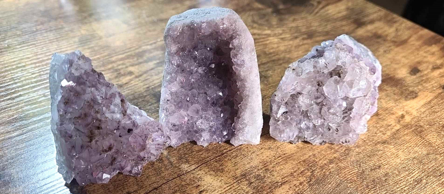 Amethyst Druze Cut Base Clusters