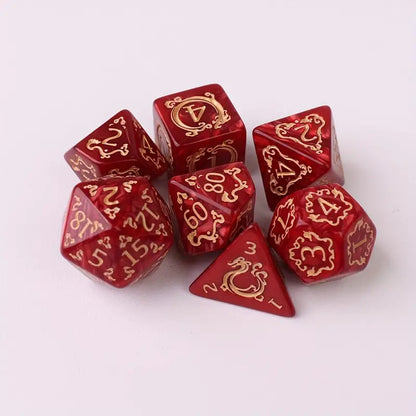 Dice Sets - Spectacular Designs - full set of 7 dice