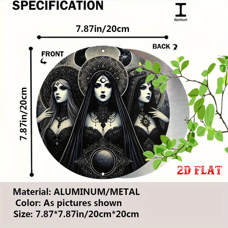 Metal Signs Round Various Goddess