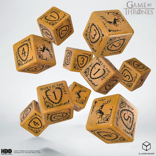 Game of Thrones. Baratheon 10xD6 Dice Set.