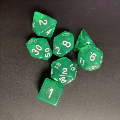 Dice Sets - Solid Colors - full set of 7 dice