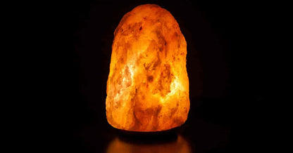 Salt Lamp, Pink Himalayan Salt Rough 14-16" H