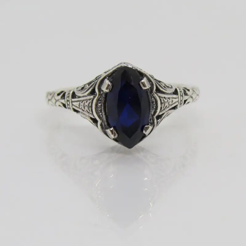 Ring, Men's Blue Zircon