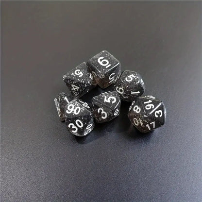 Dice Sets - Sparkle Mania - full set of 7 dice