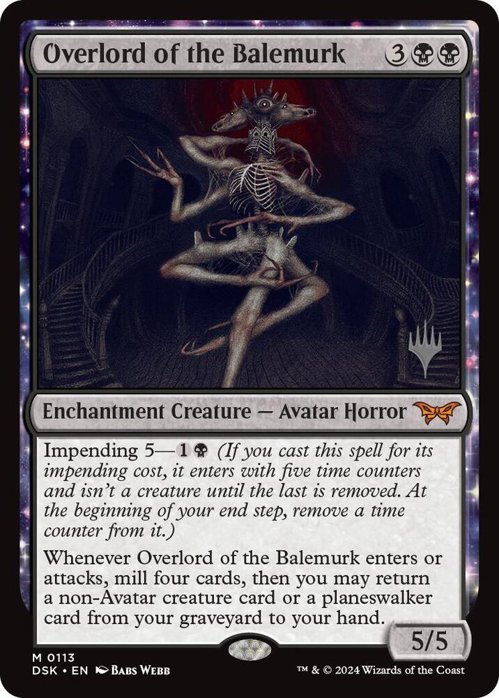 Overlord of the Balemurk - Promo Pack: Duskmourn: House of Horror (PPDSK) foil