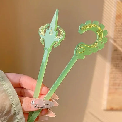 Acrylic Viking Hairpin