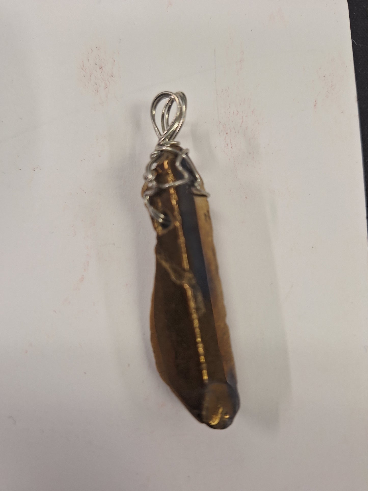 Necklace Pendant, Hand Wrapped Gemstone points