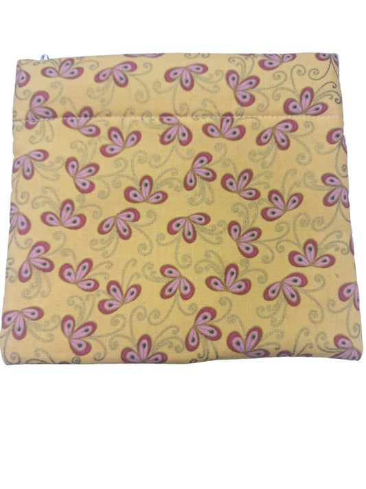 Bag,  Yellow with flowers and swarls