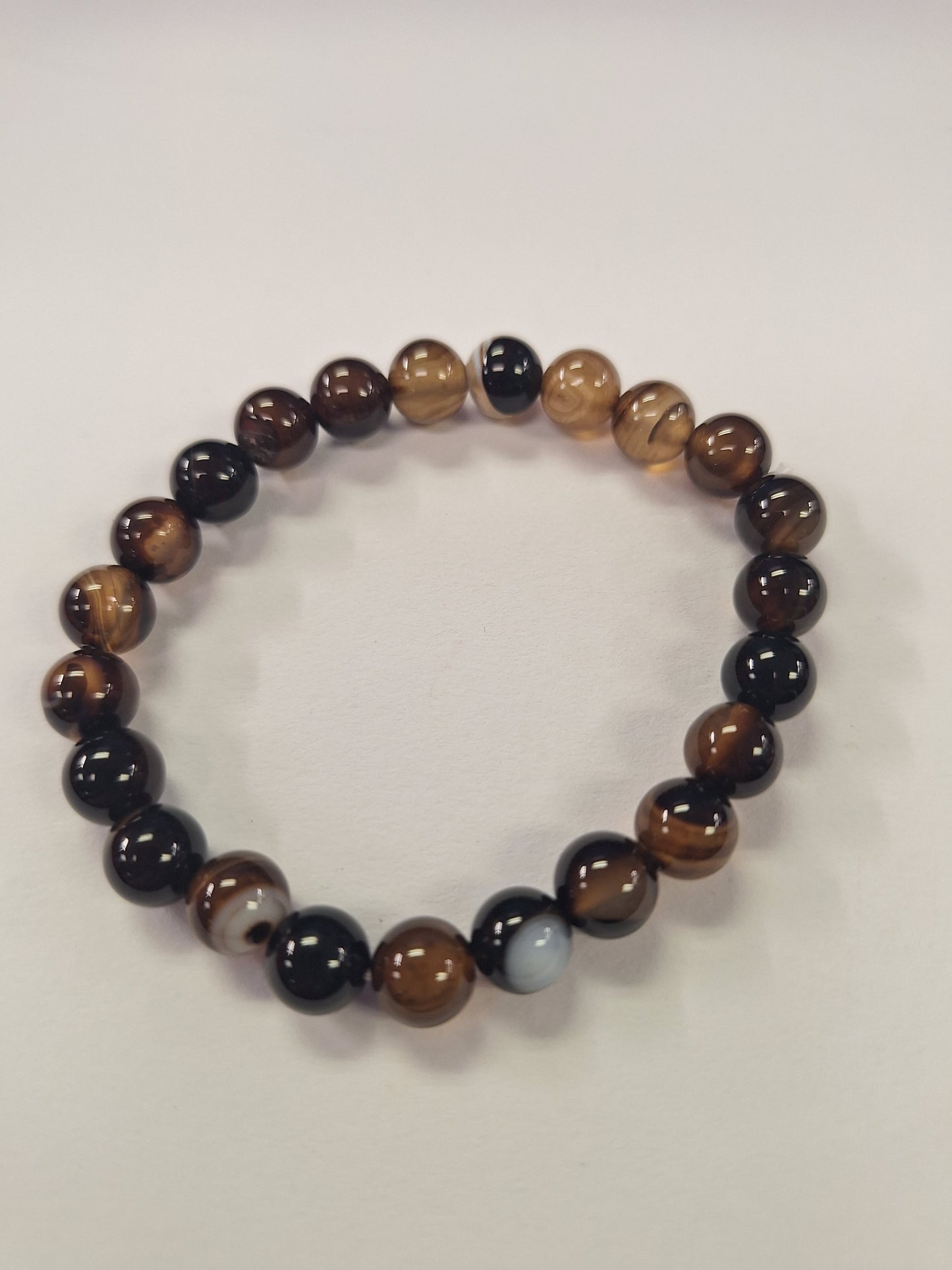 Gemstone Bracelets in 8mm round beads