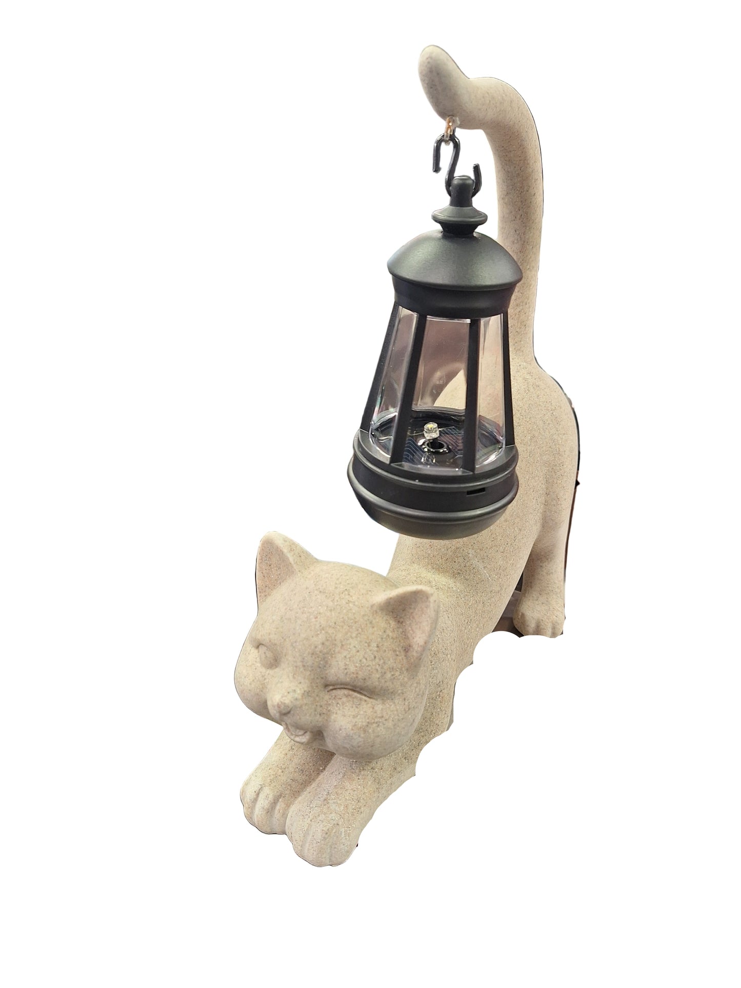 Solar Cat Garden Statue Various