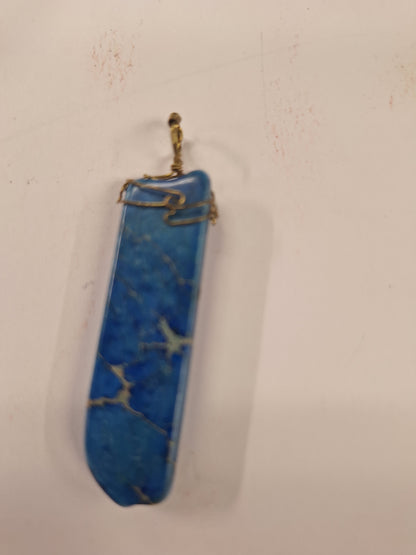 Necklace Pendant, Hand Wrapped Gemstone points