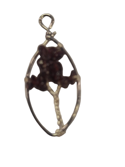 Oval Tree of life Garnet