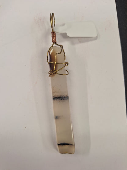Necklace Pendant, Hand Wrapped Gemstone points