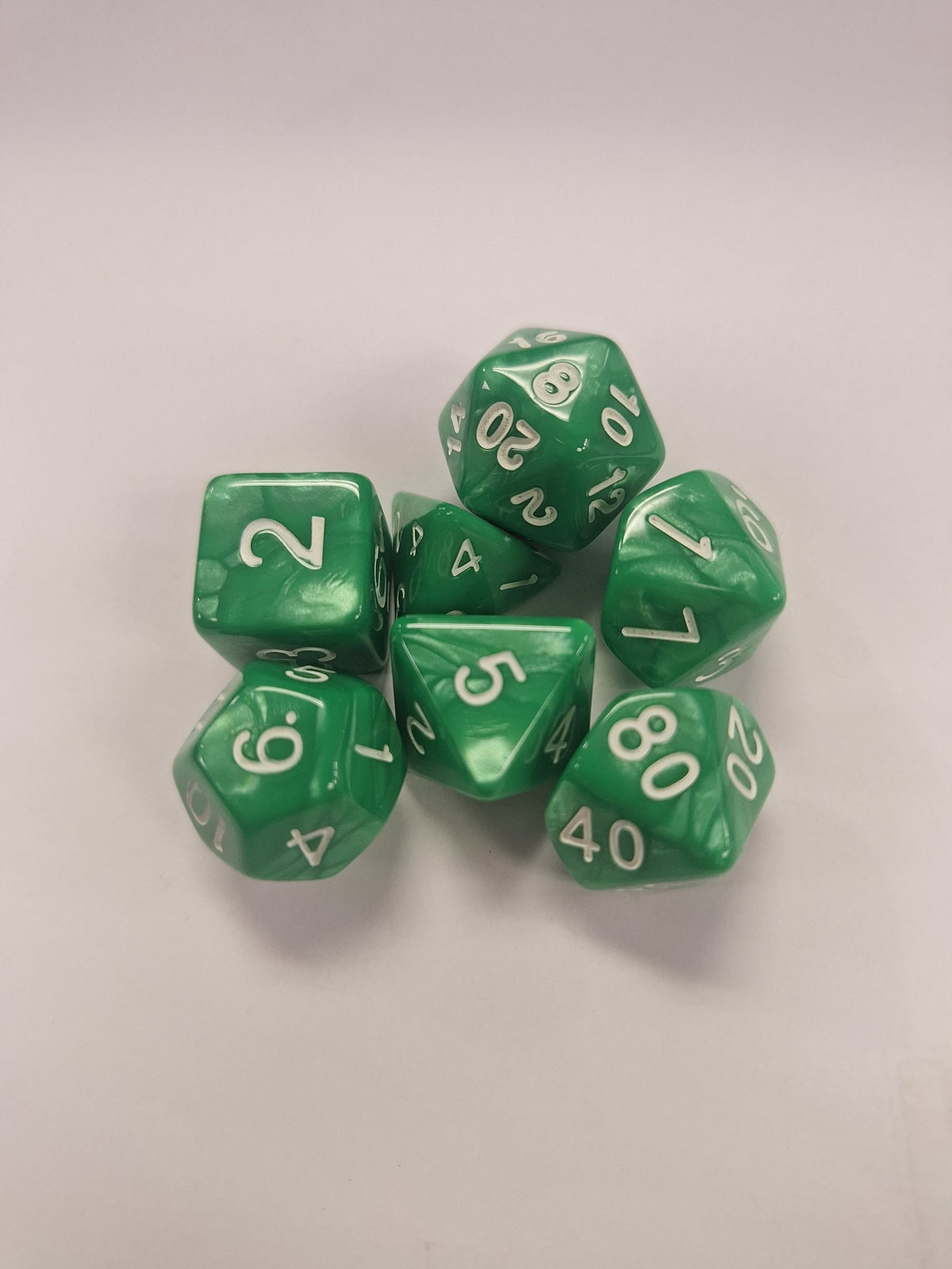 Dice Sets - Pearlescent Colors - full set of 7 dice