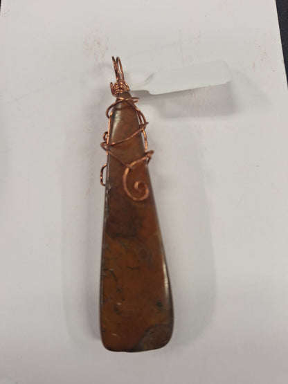 Necklace Pendant, Hand Wrapped Gemstone points