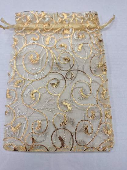 Organza Bags Assorted, Printed