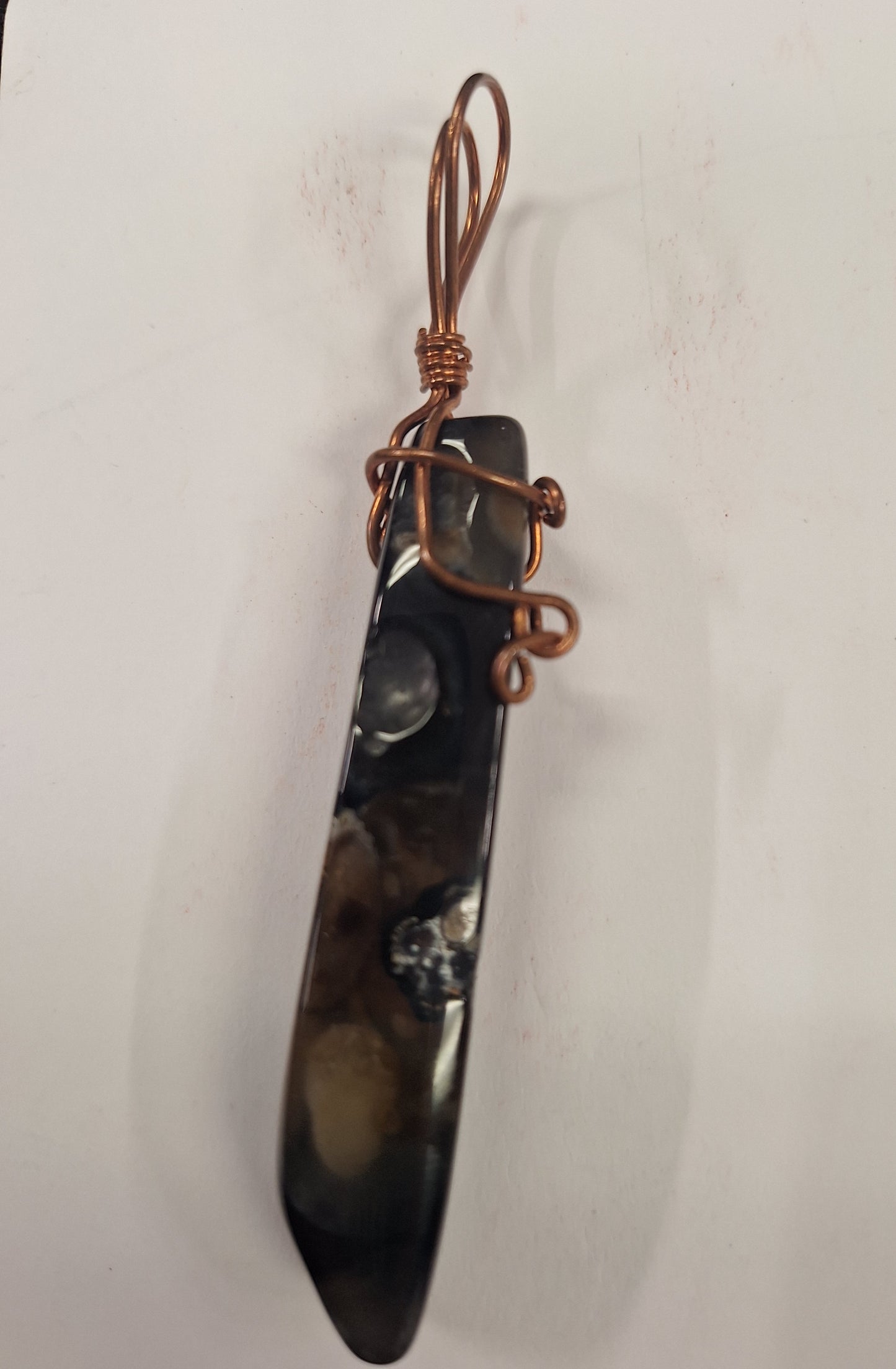 Necklace Pendant, Hand Wrapped Gemstone points