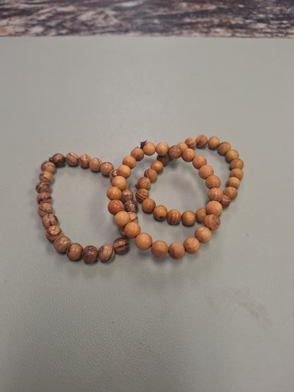 8mm, Wood bracelet