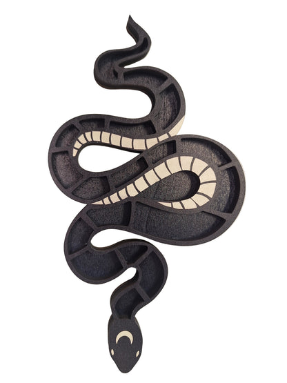 Wooden Snake Shape Display Shelf