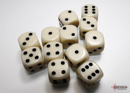 Chessex Dice  - 16mm D6 dice Blocks (12 dice)