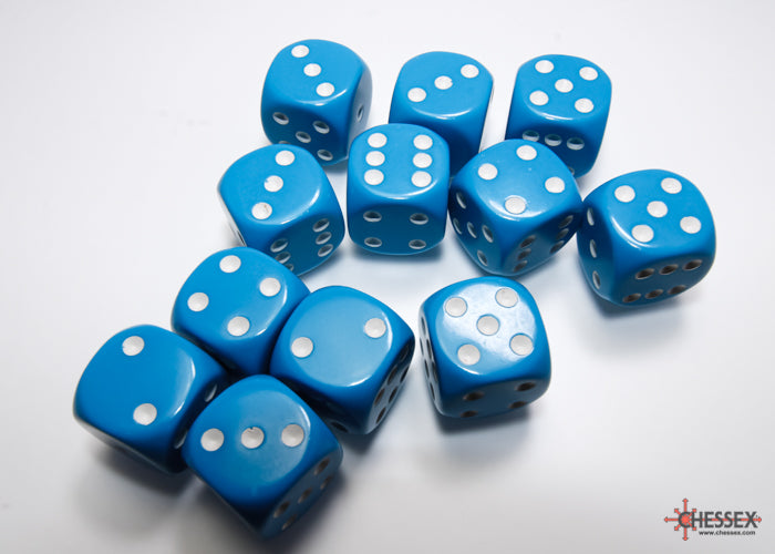 Chessex Dice  - 16mm D6 dice Blocks (12 dice)