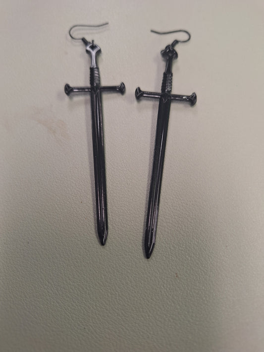 Sword earrings