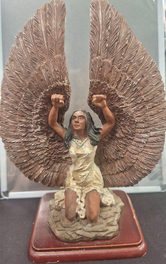 Statue, Native American Woman with Wings
