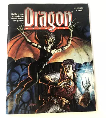 Dragon Magazine # 186 Dungeons & Dragons AD&D October 1992