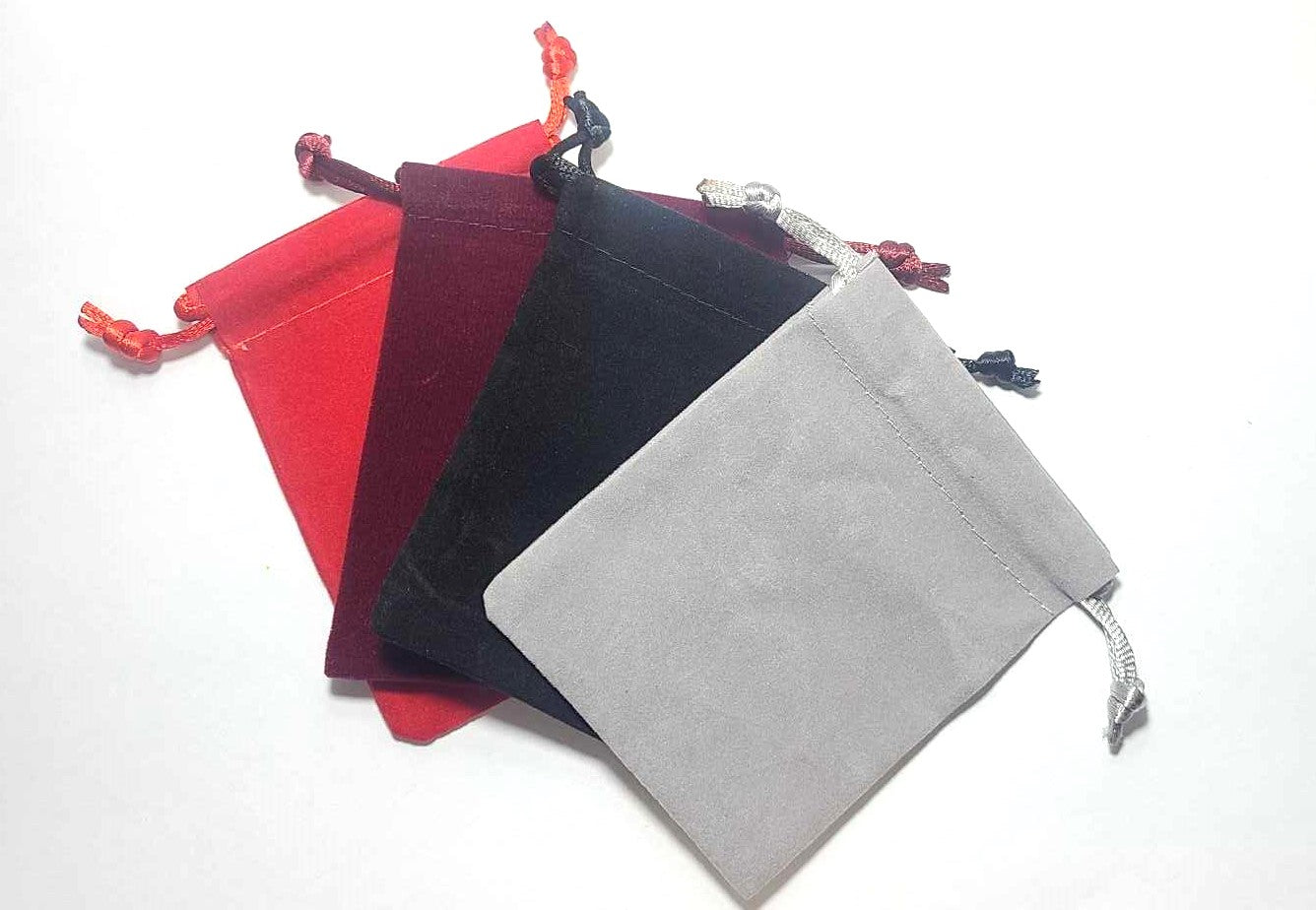 Velveteen bags, Various Colors 3x4