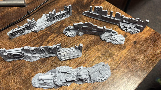 Warhammer 40k scatter terrain 5-6 inches long