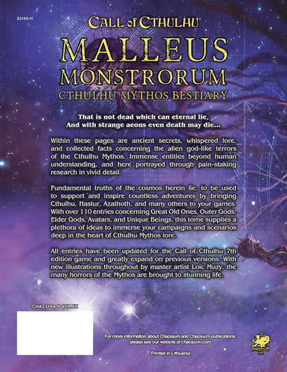 Call of Cthulhu: Malleus Monstrorum: Cthulhu Mythos Bestiary