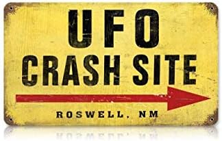 Metal Sign - UFO Crash Site
