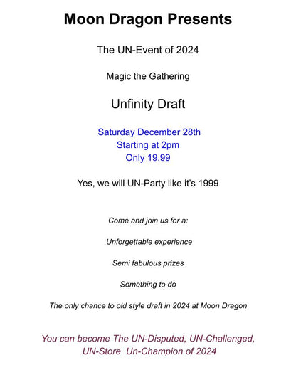 Magic the Gathering - Unfinity draft