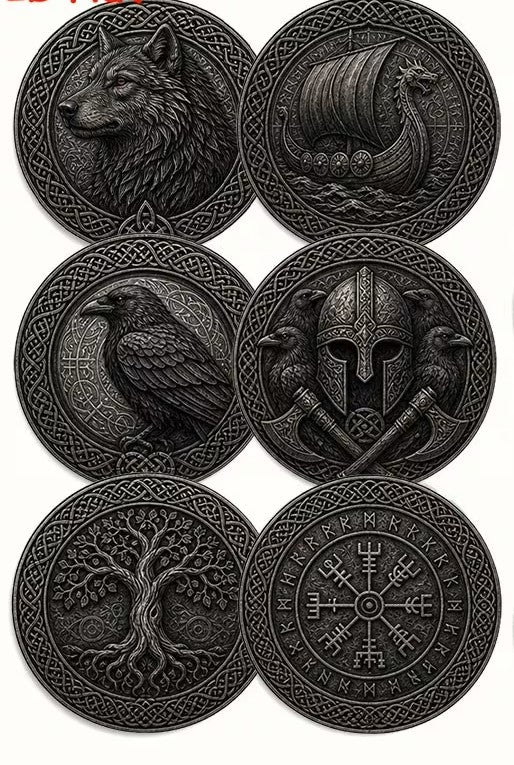 Altar Tile, Wooden Printed, Various Themes  Approx. 4"