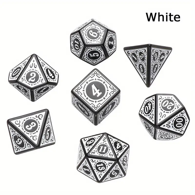 Dice Sets - Spectacular Designs - full set of 7 dice