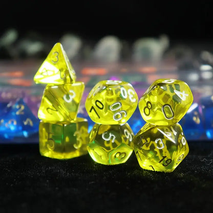 Dice Sets - Solid Colors - full set of 7 dice