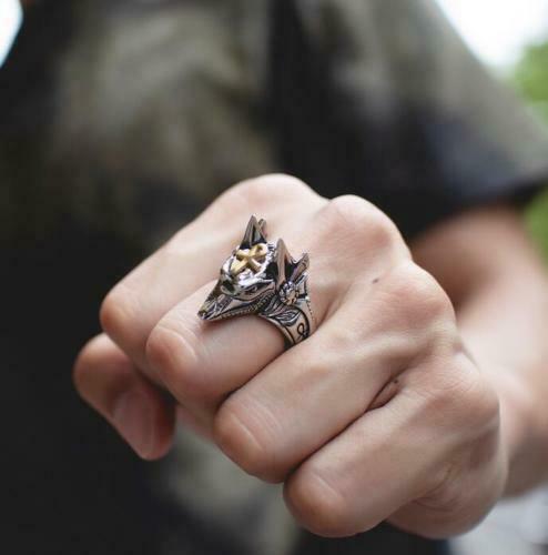 Ring, Anubis With Brass Ankh