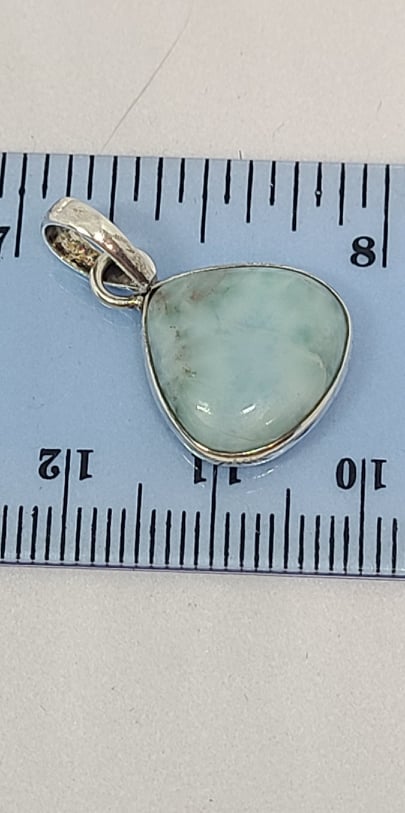 Pendant, Sterling Silver and Amazonite
