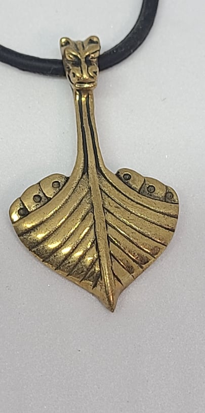 Pendant, Bronze, Viking Ship Prow