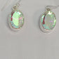 Earrings, Sterling Silver and Aura Quartz