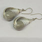 Earrings, Sterling Silver and Natural Seashell