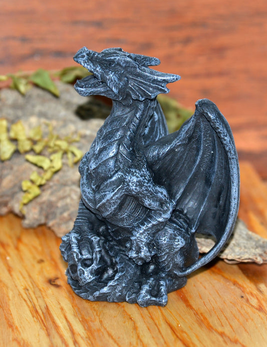 Dragon, with skull 4"