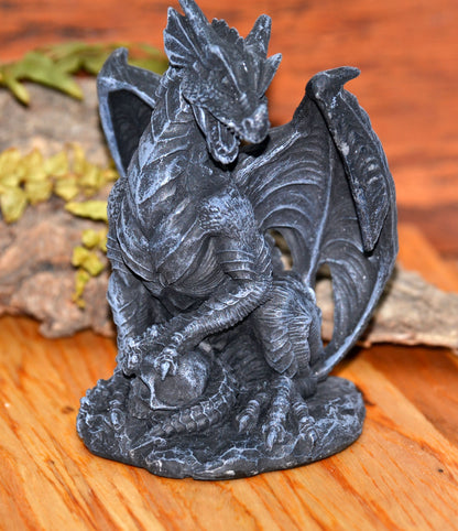 Dragon, Posing with skull 4"