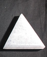 Shaped Selenite, 2.5 inch Triangle selenite charging plate,