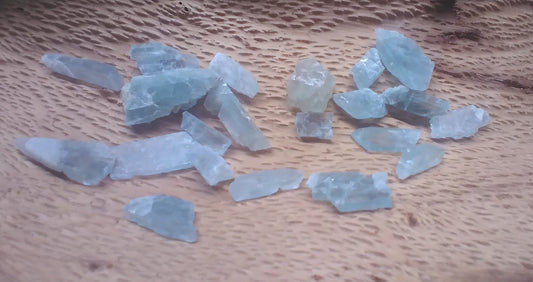 Rough, Aquamarine, Gem quality