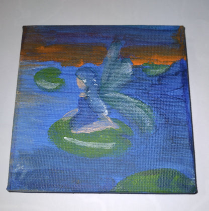 Eclipse By Gabrielle- Fairy Paintings  4" x 4"