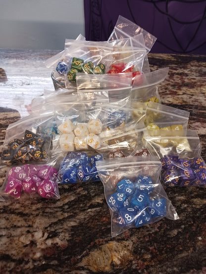 Dice Sets - Pearlescent Colors - full set of 7 dice