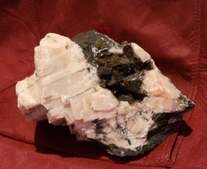 Specimen, Unique large Pink Calcite on Dolomite, Pennsylvania Found